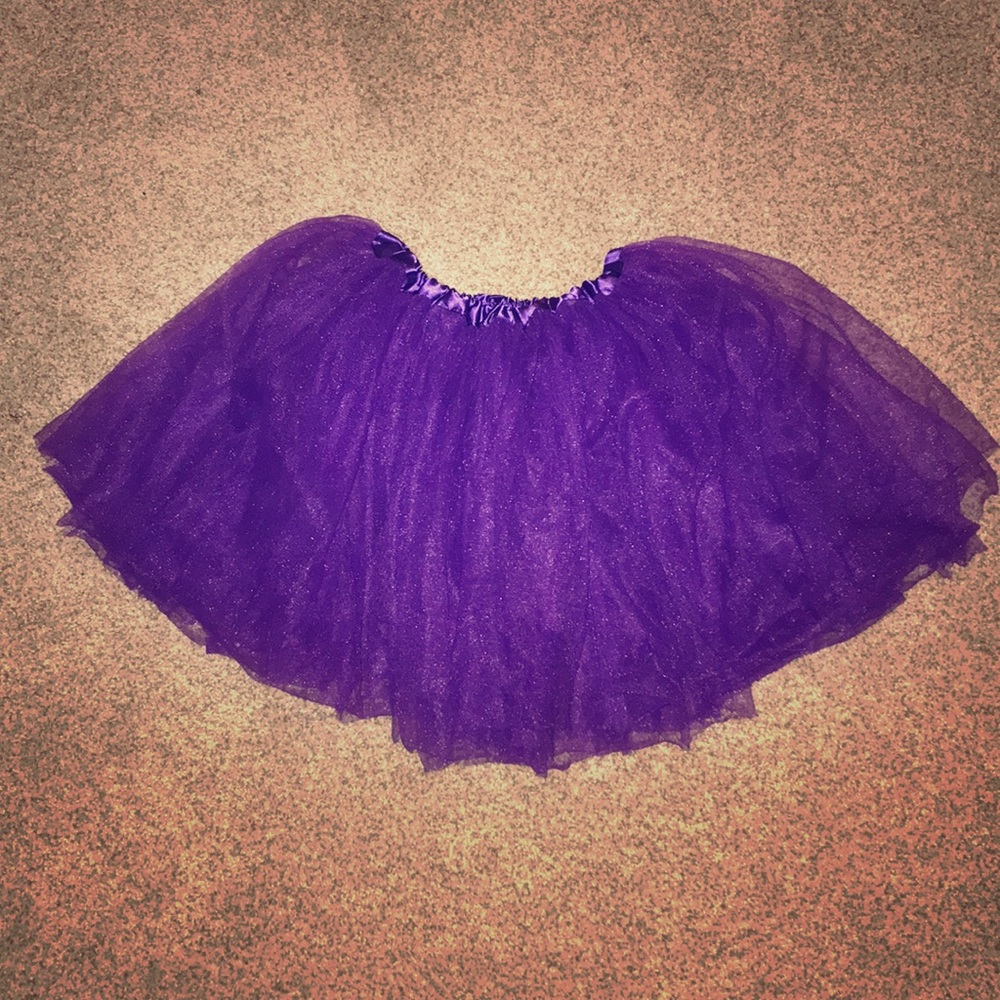 Purple tutu skirt - girls large